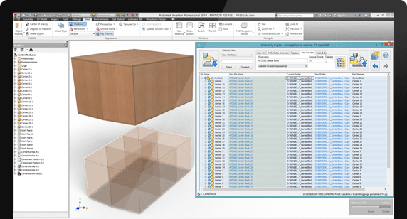 screenshot of Woodwork for Inventor